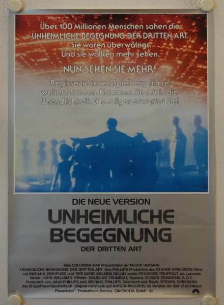 Close Encounters of the Third Kind re-release german movie poster